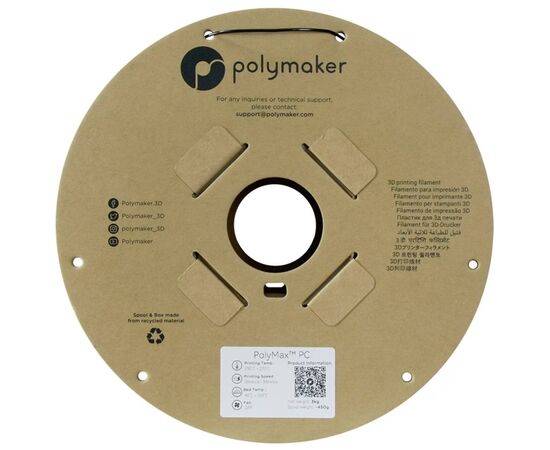 Пластик для 3D-принтера Polymaker PC PolyMax TOUGH 1,75mm 3kg BLACK (PC02007), зображення 2