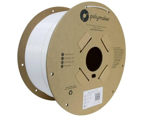 Пластик для 3D-принтера Polymaker PC PolyMax TOUGH 1,75mm 3kg WHITE (PC02006)