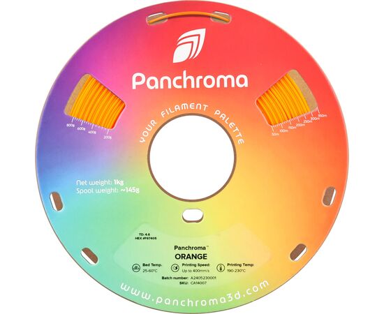 Пластик для 3D-принтера Polymaker PANCHROMA CoPE 1,75mm 1kg ORANGE (CA14007), изображение 2