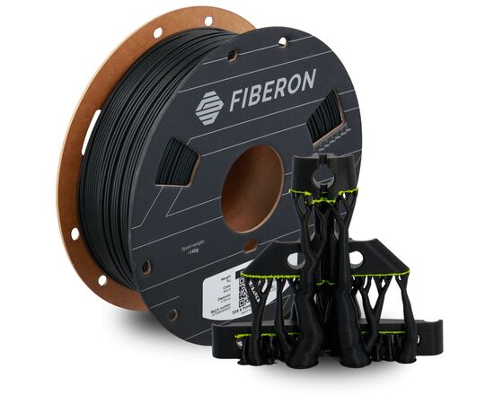 Пластик для 3D-принтера Polymaker Fiberon PET-GF15 1,75mm 0,5kg BLACK (FL02001), изображение 3