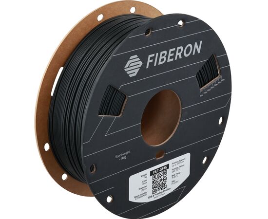 Пластик для 3D-принтера Polymaker Fiberon PET-GF15 1,75mm 0,5kg BLACK (FL02001)