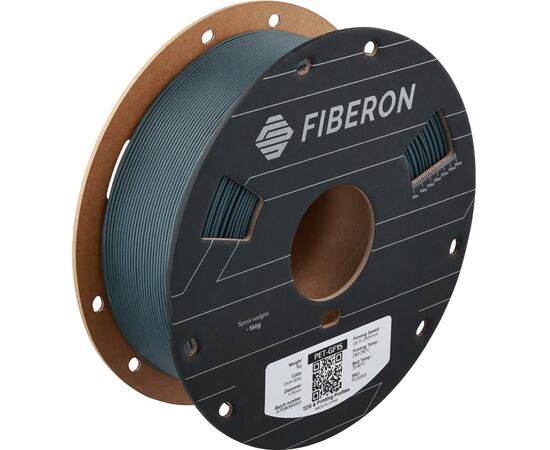 Пластик для 3D-принтера Polymaker Fiberon PET-GF15 1,75mm 0,5kg DARK GREY (FL02005)
