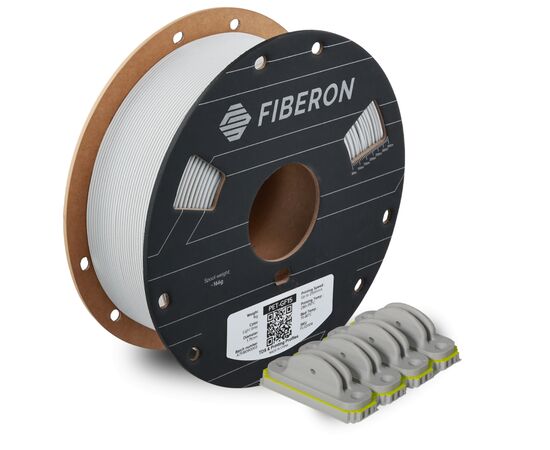 Пластик для 3D-принтера Polymaker Fiberon PET-GF15 1,75mm 0,5kg LIGHT GREY (FL02004), изображение 3