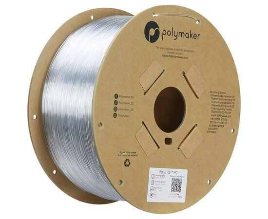 Пластик для 3D-принтера Polymaker PC POLYLITE 1,75mm 3kg TRANSPARENT (PC01003)