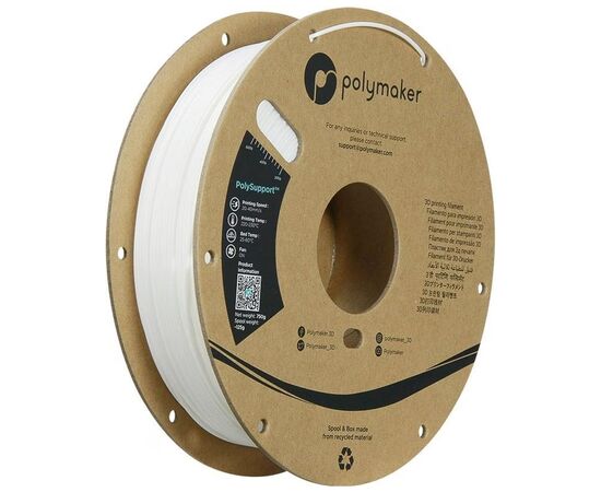 Пластик для 3D-принтера Polymaker PolySupport Breakaway 1,75mm 0,75kg White (PD04001), изображение 3