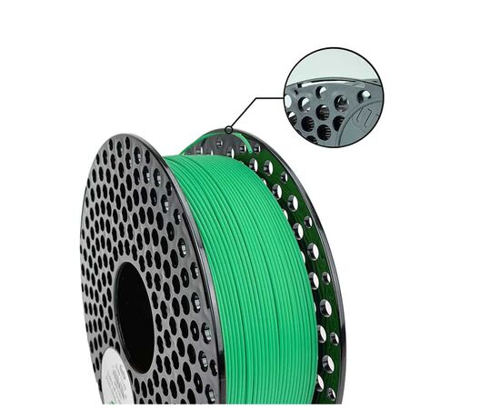 Пластик для 3D-принтера AzureFilm ABS-Plus 1,75mm 1kg GREEN (FAP171-6018), зображення 2