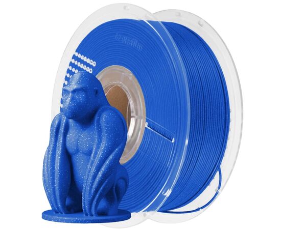 Пластик для 3D-принтера AzureFilm PLA Glitter 1,75mm 1kg BLUE (FP171-5015G)