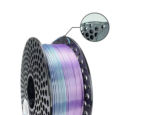 Пластик для 3D-принтера AzureFilm PLA SILK 1,75mm 1kg Rainbow Aurora (FL171-6145), изображение 2