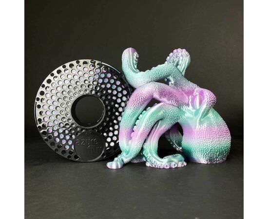 Пластик для 3D-принтера AzureFilm PLA SILK 1,75mm 1kg Rainbow Aurora (FL171-6145), изображение 3