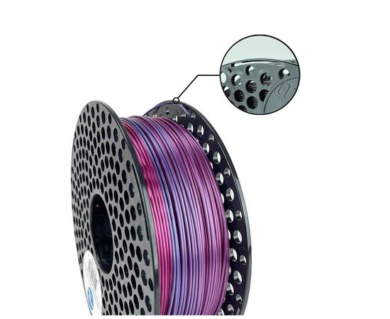 Пластик для 3D-принтера AzureFilm PLA SILK 1,75mm 1kg Rainbow Candy (FL171-3461), зображення 2