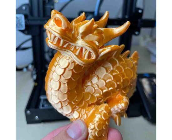 Пластик для 3D-принтера AzureFilm PLA SILK 1,75mm 1kg Flame Orange (FL171-2010), зображення 4