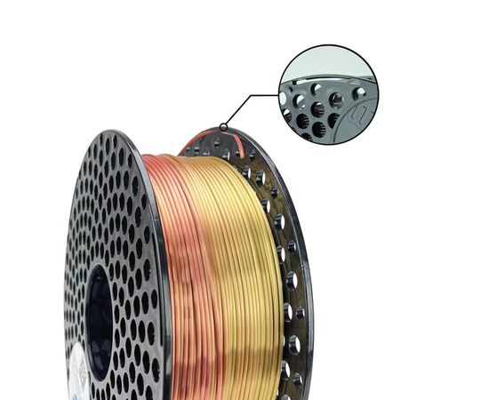 Пластик для 3D-принтера AzureFilm PLA SILK 1,75mm 1kg Rainbow Harmony (FL171-1644), изображение 2