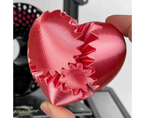 Пластик для 3D-принтера AzureFilm PLA SILK 1,75mm 1kg Rose (FL171-3017), изображение 3