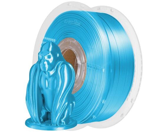 Пластик для 3D-принтера AzureFilm PLA SILK 1,75mm 1kg Sky Blue (FL171-5015)