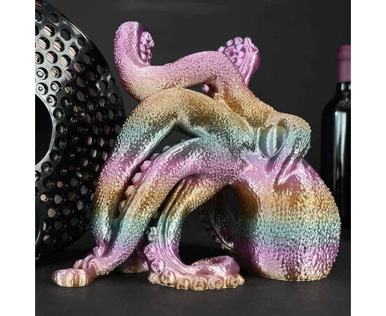 Пластик для 3D-принтера AzureFilm PLA SILK 1,75mm 1kg Rainbow Tropicana (FL171-2463), зображення 4