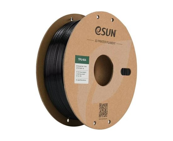 Пластик для 3D-принтера eSUN eTPU-95A 1кг, 1.75мм, black (ETPU-95A175B1)