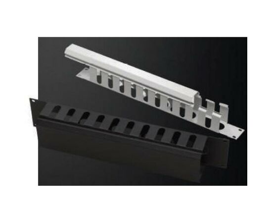 Кабельний організатор 19" 2U гребінка, RAL 9005 Mirsan (MR.OKK2U19.01)