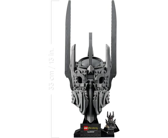 Конструктор LEGO Icons Обладатель колец: шлем Саурона (11373), изображение 5