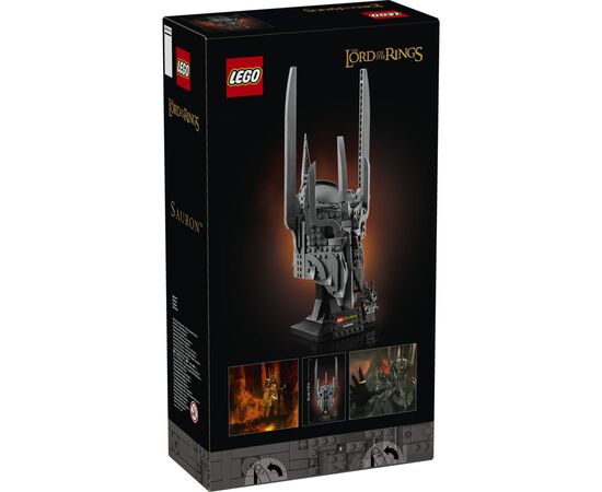 Конструктор LEGO Icons Обладатель колец: шлем Саурона (11373), изображение 6