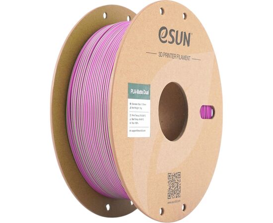 Пластик для 3D-принтера eSUN PLA matte dual 1,75mm 1kg GREEN PINK (PLA-MTD175B-GP1P1)