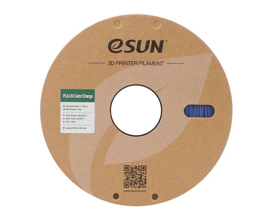 Пластик для 3D-принтера eSUN PLA UV 1,75mm 1kg Blue (PLA-UV CC175UV-U1P1), зображення 4