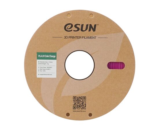 Пластик для 3D-принтера eSUN PLA UV 1,75mm 1kg Fuchsia (PLA-UV CC175UV-F1P1), изображение 4