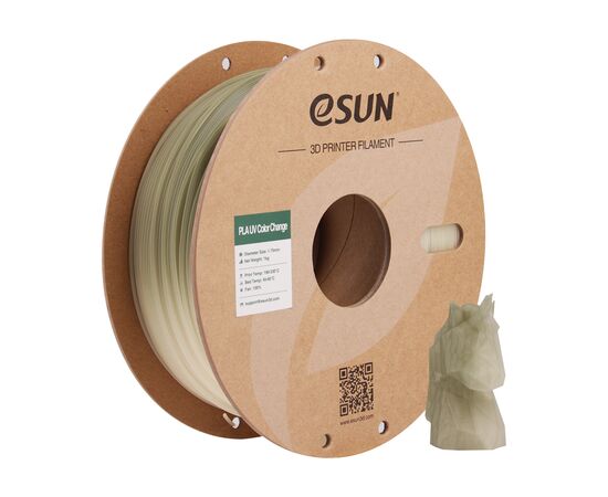 Пластик для 3D-принтера eSUN PLA UV 1,75mm 1kg Green (PLA-UV CC175UV-G1P1), зображення 5
