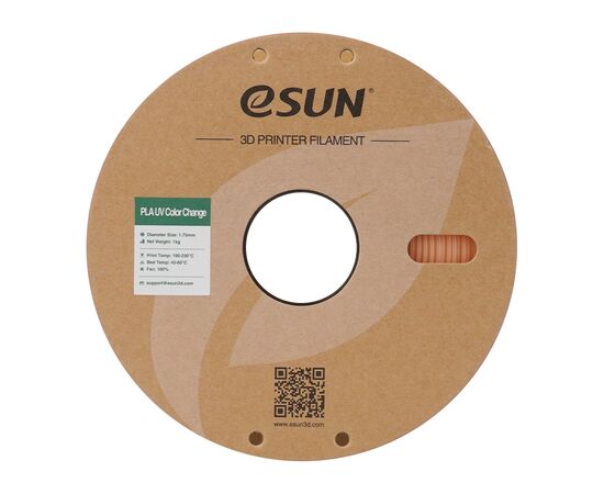 Пластик для 3D-принтера eSUN PLA UV 1,75mm 1kg Orange (PLA-UV CC175UV-O1P1), зображення 4