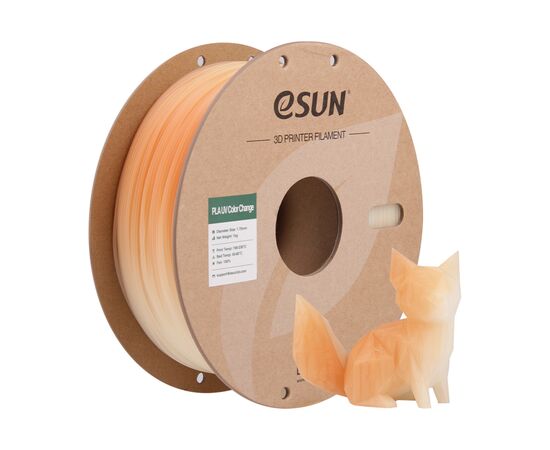 Пластик для 3D-принтера eSUN PLA UV 1,75mm 1kg Orange (PLA-UV CC175UV-O1P1), зображення 5