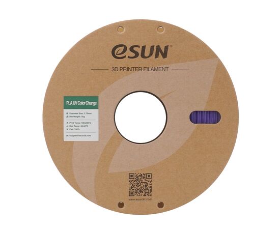 Пластик для 3D-принтера eSUN PLA UV 1,75mm 1kg Purple (PLA-UV CC175UV-Z1P1), зображення 4