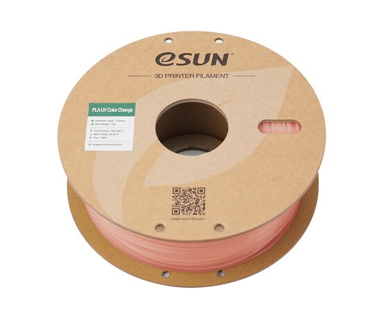 Пластик для 3D-принтера eSUN PLA UV 1,75mm 1kg Red (PLA-UV CC175UV-R1P1), зображення 3