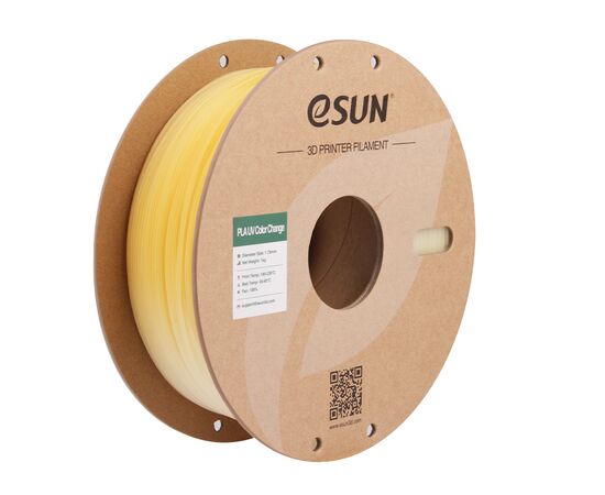 Пластик для 3D-принтера eSUN PLA UV 1,75mm 1kg Yellow (PLA-UV CC175UV-Y1P1)