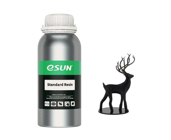 Фотополимерная смола eSUN Resin standard UV/LCD Black 1kg (STANDARDRESIN-B1000G)