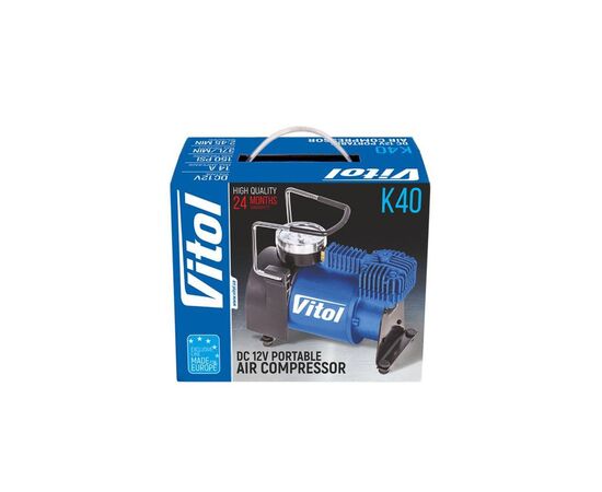 Автомобильный компрессор VITOL K-40 150psi/14Amp/37л (K-40), изображение 7