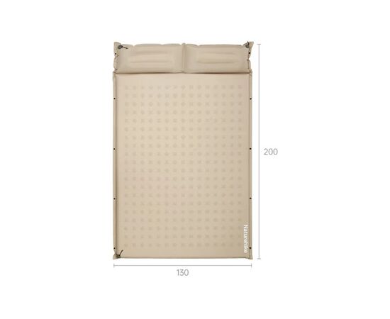 Туристичний килимок Naturehike CNK2550WS025, вологостійкий, 200х130х3 см, зелений (6977465868763), зображення 2