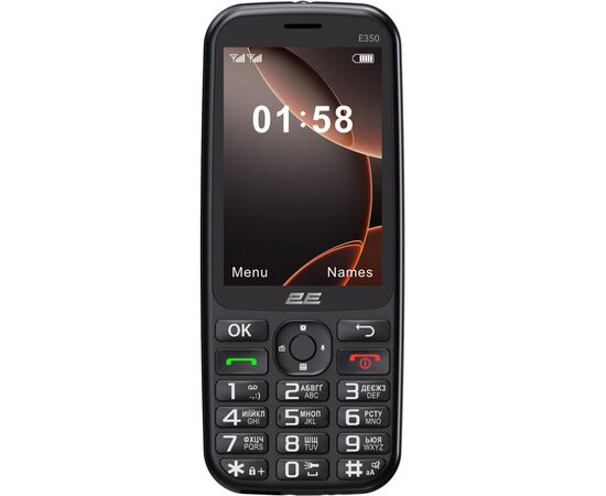 Мобільний телефон 2E E350 Black (694743656879), зображення 2