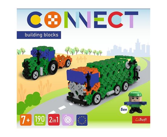 Конструктор Trefl Connect 2 в 1, 190 деталей (5900511619751), зображення 6