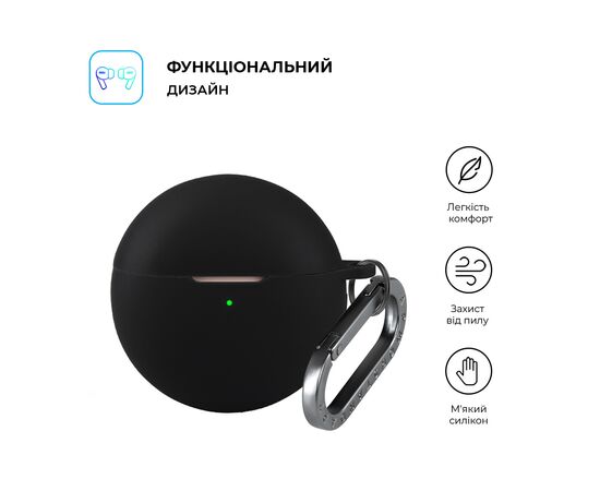 Чехол для наушников Armorstandart Hang Case для Huawei FreeBuds 7i Black (ARM90048), изображение 2