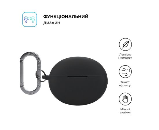 Чехол для наушников Armorstandart Hang Case для Oppo Enco X3s Black (ARM90063), изображение 2