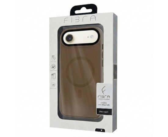 Чохол до мобільного телефона BeCover FIBRA ArcLine MagSafe Apple iPhone 17 Air Brown (715376), зображення 6