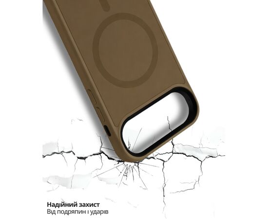 Чохол до мобільного телефона BeCover FIBRA ArcLine MagSafe Apple iPhone 17 Air Brown (715376), зображення 7