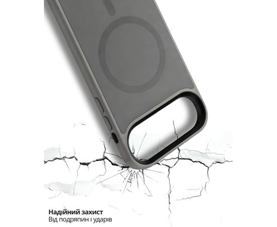 Чохол до мобільного телефона BeCover FIBRA ArcLine MagSafe Apple iPhone 17 Air Gray (715377), зображення 6