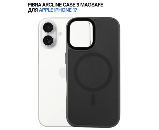 Чохол до мобільного телефона BeCover FIBRA ArcLine MagSafe Apple iPhone 17 Black (715372), зображення 8