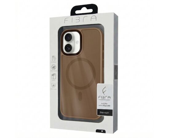 Чохол до мобільного телефона BeCover FIBRA ArcLine MagSafe Apple iPhone 17 Brown (715373), зображення 6