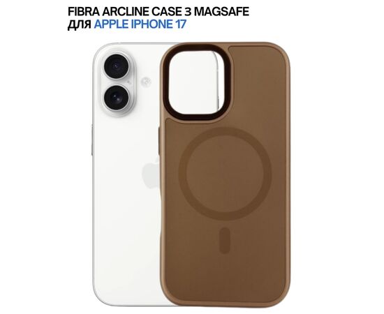 Чохол до мобільного телефона BeCover FIBRA ArcLine MagSafe Apple iPhone 17 Brown (715373), зображення 7