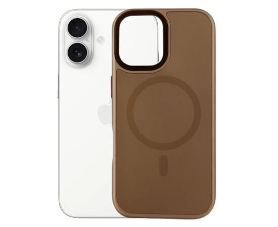 Чохол до мобільного телефона BeCover FIBRA ArcLine MagSafe Apple iPhone 17 Brown (715373)