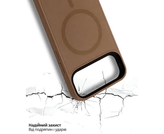 Чохол до мобільного телефона BeCover FIBRA ArcLine MagSafe Apple iPhone 17 Pro Brown (715383), зображення 6