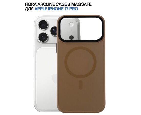 Чохол до мобільного телефона BeCover FIBRA ArcLine MagSafe Apple iPhone 17 Pro Brown (715383), зображення 7