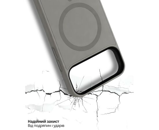 Чохол до мобільного телефона BeCover FIBRA ArcLine MagSafe Apple iPhone 17 Pro Gray (715384), зображення 7