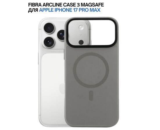 Чохол до мобільного телефона BeCover FIBRA ArcLine MagSafe Apple iPhone 17 Pro Max Gray (715389), зображення 7